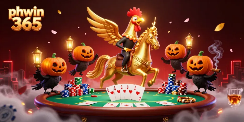 Engage with thrilling gameplay at PHWIN 365, featuring vibrant casino scenes full of action.